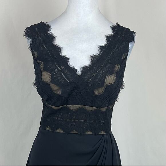 JS Collections Sheer Black Lace Date Night Party Event Dress NWOT Size 8P - Picture 3 of 13